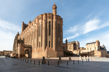 The Sainte Cecile cathedral in Albi in France