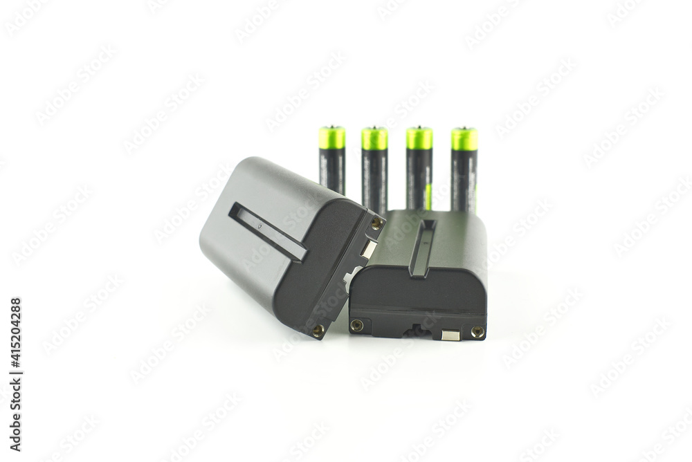 Wall mural NP-F battery isolated on a white background