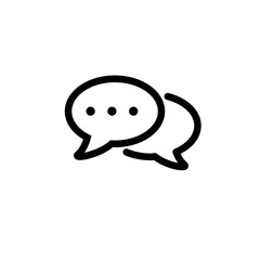 Chat speech bubble icon vector illustration