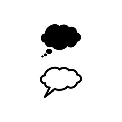 Chat speech bubble icon vector illustration