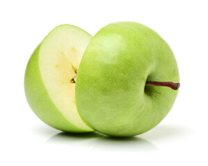 green apple isolated on white background