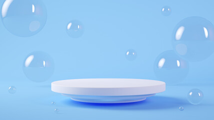 Minimal white platform