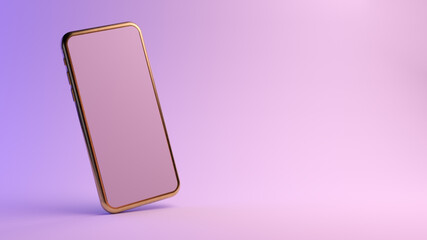 Golden smartphone