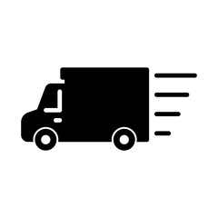 Truck delivery icon vector flat design
