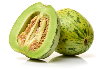 muskmelon isolated on white background