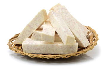 Taro isolated on white background