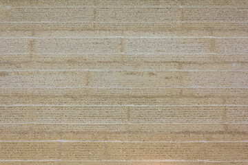 wall made of rammed earth clay elements