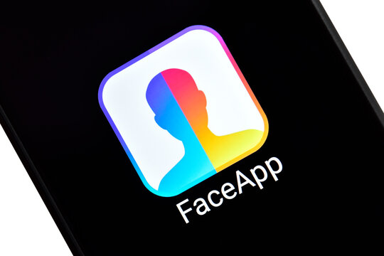 faceapp photo editor application on smartphone 