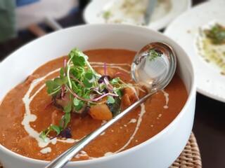 Indian restaurant food curry