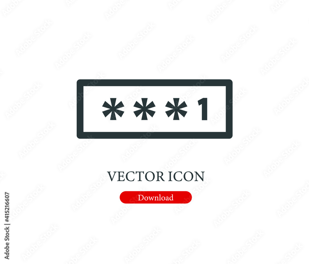 Poster pin vector icon. editable stroke. symbol in line art style for design, presentation, website or apps