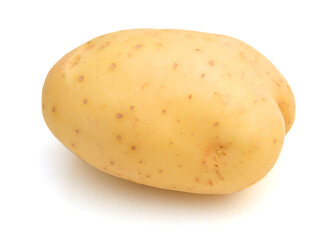 New potato isolated on white background close up