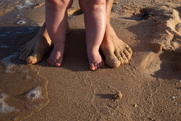 feet on sand
