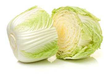  Chinese cabbage on white background