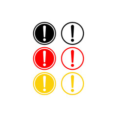 Exclamation, Attention Sign Icon Vector