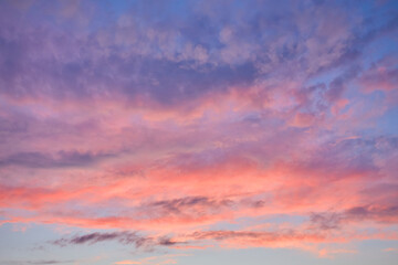 Fototapeta na wymiar Colorful sky after the sunset.
