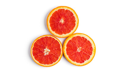 Naklejka na ściany i meble Orange fruit isolated on white background.