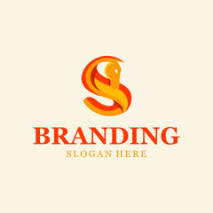 Letter S Horse Logo Design
