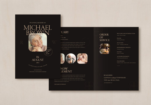 Funeral Program Layout