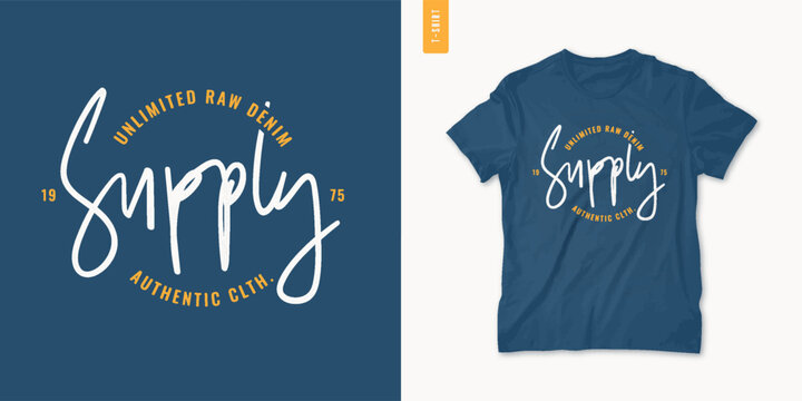 Letter graphic mens t-shirt design, print, vector illustration