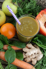 paprika fruits and vegetables juice as detox diet