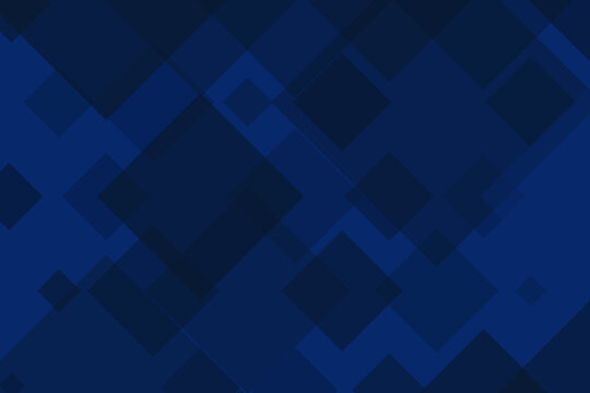 Dark blue background with diamonds of different sizes. The overall geometric pattern. Vector