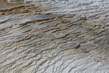 Mammoth Hot Springs in Yellowstone National Park, Wyoming, USA