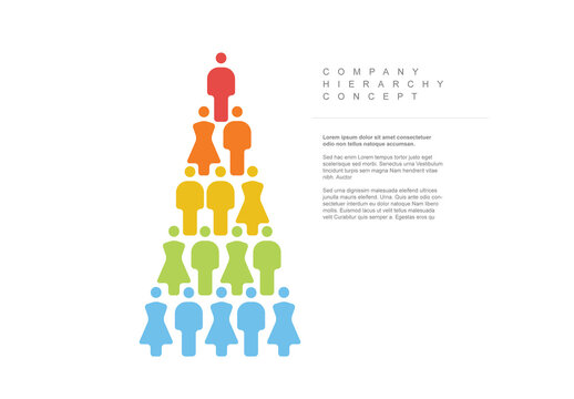 Hierarchy Organisation Schema Concept Illustration