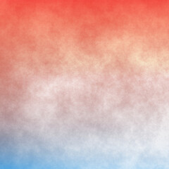 Gradient color blue and orange paper. Sky and cloud background.