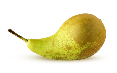 one pear isolated on a white background.