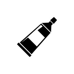 Toothpaste tube icon. Dental care symbol.