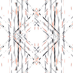 Paint Texture. Shibori, Staining Ornament. Geo Art. Endless Repeat Painting. Rose Gray Folklore Summer Tribal Home Decor. Organic Graphic Tie dye Ornament.