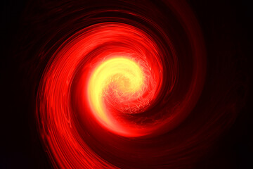spiral light abstraction in the dark