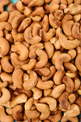 close up of cashew nuts