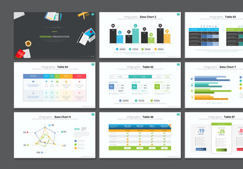 Data Chart and Table Infographic Presentation