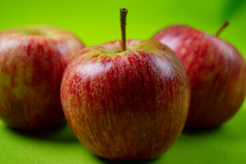 bright and sweet red apple