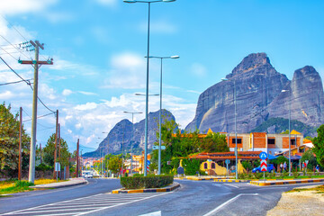 mountain city village, road , Kalambaka © Anna