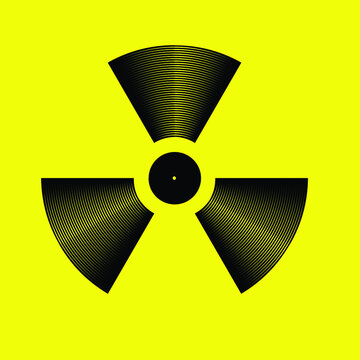 radiation area symbol. Radioactivity Sign . Vector Illustration