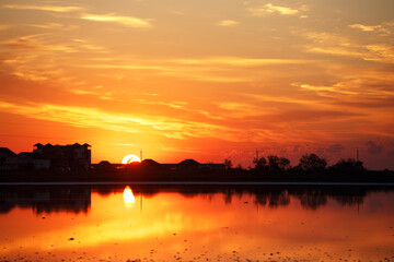 beautiful sunset at the Sea