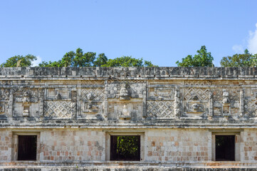 nunnery quadrangle facade carving (Uxmal, Mexico)