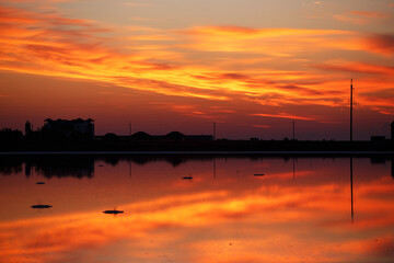 beautiful sunset at the Sea