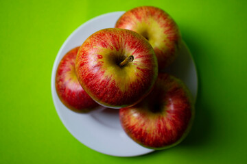bright and sweet red apple