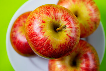 bright and sweet red apple