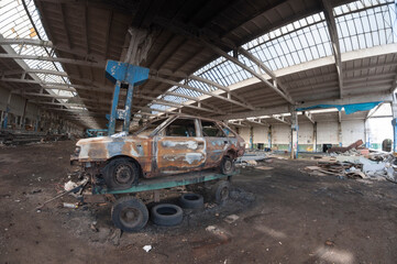 Fototapeta premium Abandoned Factory Ursus in Warsaw