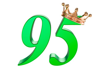 95 years of Queen, 3D rendering