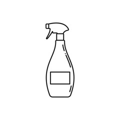 Hand sanitizer icon in trendy line style. Symbol for your web site design, logo, app, UI. Vector illustration.