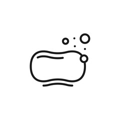 Soap bar icon. Health and hygiene symbol.