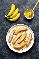 Deep fried bananas