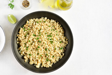 Roasted cauliflower rice