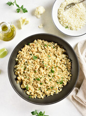 Roasted cauliflower rice