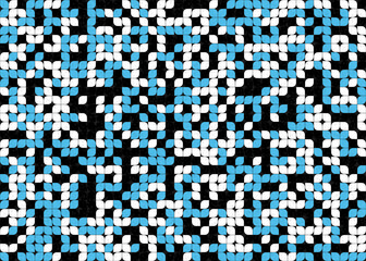 Fototapeta premium Abstract Geometric Pattern generative computational art illustration